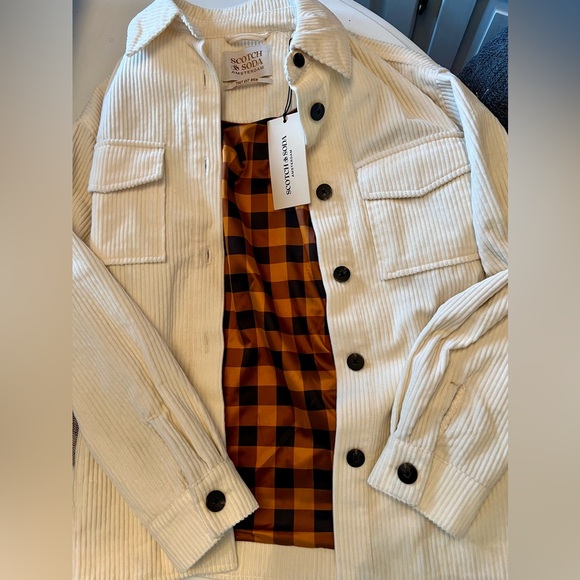 NWT Scotch & Soda Corduroy Shacket - Vanilla White (Size Small)
MSRP $268 - Picture 4 of 8